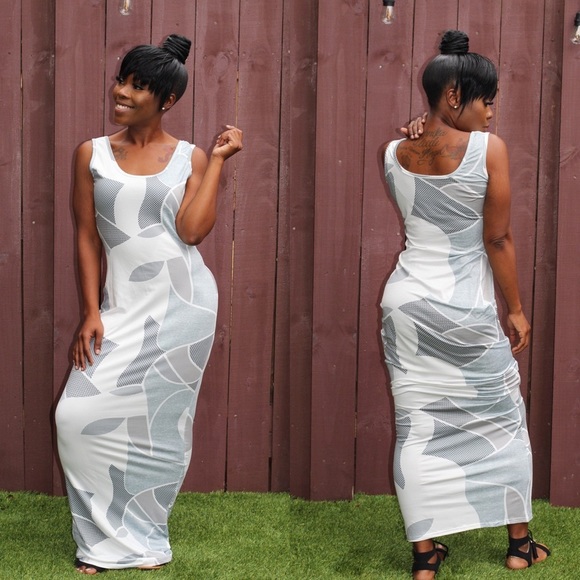 SOLD Printed Dress - Picture 2 of 6